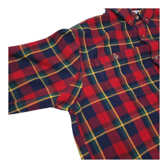 Duluth Trading Co Mens XL Plaid Flannel Shirt Relaxed Fit Under Arm Gusset - Picture 4 of 12